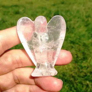 latest 2021 hot selling clear crystal quartz angel for sale | Best quality clear quartz angel in lowest price