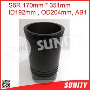 TAIWAN SUNITY Camisa de Cilindro S6R2 de Alta Calidad OEM 37507-55600 170mm 391mm ID192mm OD204mm AB Mitsubishi Diésel Intraborda - Product Image 6