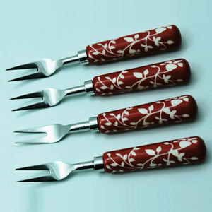 Bonito producto de cubiertos de acero inoxidable y mango de resina, juego de cubiertos tipo Tenedor de 4 juegos de vajilla, juego de cubiertos, cuchara - Product Image 3