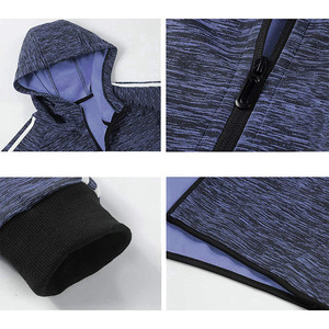 Custom Arm Stripes Sport Sweat Suit Set Men's Jogging Two Piece Hooded <b>Jacket</b> Pants Track Suit - Product Image 6