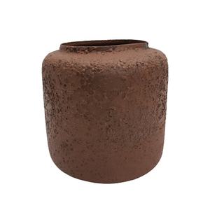 แจกันดอกไม้ตั้งพื้นทำจากอลูมิเนียม,กระถางสีช็อกโกแลตมันวาวสำหรับตกแต่งห้องรับแขกงานแฮนด์เมดตามสั่ง - Product Image 6