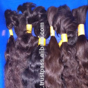 Pelo humano indio a granel ondulado natural virgen de visón sin procesar al por mayor - Product Image 3