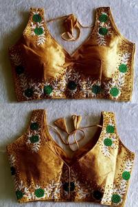 Sari Lehenga con Bordado Pesado, Diseño Tradicional, Blusa Elegante para Mujeres y Niñas, Ropa de Moda para la Temporada de Bodas - Product Image 5