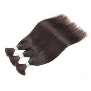 Extensions de cheveux vierges Remy vietnamiens naturels de haute qualité en vrac cheveux de tressage droits et bouclés teints cheveux bruts pour le coiffage - Product Image 3