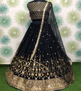 Lehengacholi-vestido de novia con borde pesado, ropa de fiesta de trabajo, bordado pesado, Wera, Lehenga Choli - Product Image 1