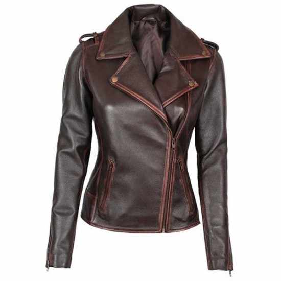 Womens Fashion Customized Leather Jacket Standard Genuine Leather Winter 20  Knitted Quilted Jacket Female Custom Size Finished