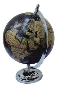 Nautical Table Globe Office Table/Globes World Map Globe/ Silver <b>Polished</b> Steel Base Table Globe Home Decor - Product Image 2