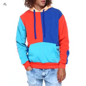 Nouveaux sweats à capuche unisexes en coton aux couleurs contrastées avec logo personnalisé - Product Image 4