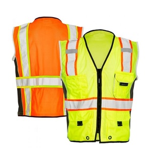 Chaleco DE SEGURIDAD DE MALLA reflectante de alta visibilidad con bolsillos Chaleco de seguridad de construcción de carreteras impermeable - Product Image 1