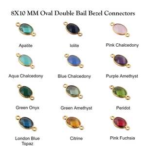 Argent Sterling 925 Améthyste Or Vermeil 8x10mm Facettes Forme Ovale Lunette Réglage Haute Qualité Fabrication de Bijoux Double Bail - Product Image 6