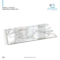 Carreaux de sol en porcelaine polie effet marbre italien, blanc brillant, exportés, 24x48 60x120cm, prix en Inde
