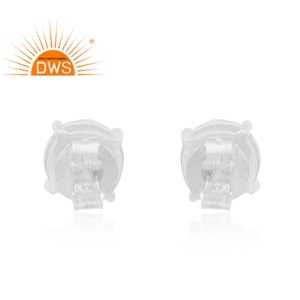 Pendientes de Plata de Ley con Cristal de Cuarzo Natural, Tendencia 2026, para Mujer, Fabricante de Joyería - Product Image 4
