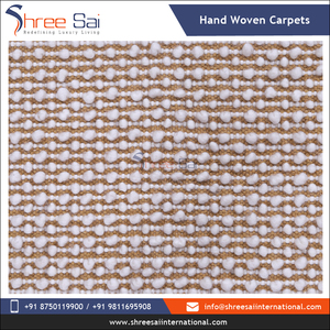 Tapis élégants en laine et coton brodés à la main du fournisseur OEM Ensembles de tapis de meilleure qualité à motif abstrait réversible lavable - Product Image 3