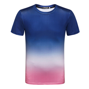 Mejor venta precio barato hombres sublimación impresión algodón manga corta verano desgaste gimnasio Fitness O cuello Hombre Camisetas 2024 - Product Image 5