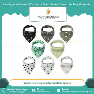 เด็กDroolผู้ผลิต100% ไม้ไผ่เรยอนดิจิตอลพิมพ์ผ้าฝ้ายอินทรีย์บริสุทธิ์ที่กำหนดเองผ้าพันคอDrool - Product Image 4