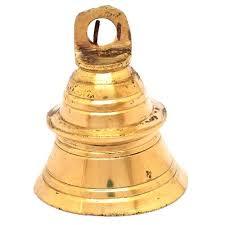 Cloche en laiton massif de haute qualité, Antique de styliste avec poignée Krishna pour temple home - Product Image 5