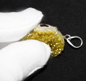 Pendentif en argent sterling massif 925 avec bijoux en gros de pierres précieuses naturelles de citron Druzy pour cadeaux - Product Image 5