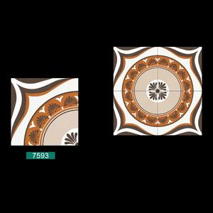 Grands carreaux de sol ronds décoratifs en céramique polie 40x40cm - Product Image 1