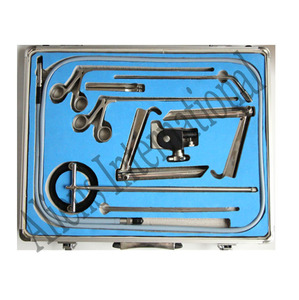 Juego de laringoscopia con retención automática para el pecho Fuente de alimentación manual hecha de acero - Product Image 1