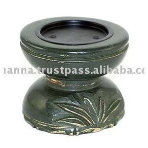 Porte-bougie chauffe-plat en pierre de savon naturelle - Product Image 1