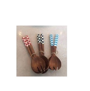 Cuillères en bois de résine de bonne qualité pour la cuillère de mélange de salade de restaurant Top tendance qualité étonnante vente chaude - Product Image 6