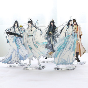 Fashion custom cheap OEM cartoon anime character acrylic stand keychain eco-friendly display plastic standee as gift