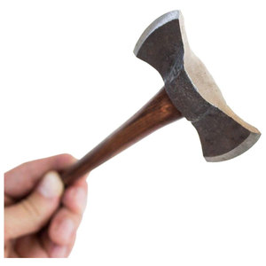 Handmade Custom Damascus Steel <b>Axe</b> Premium Quality with Industrial Grade Wood <b>Handle</b> and Leather Sheath High Value for Money - Product Image 3