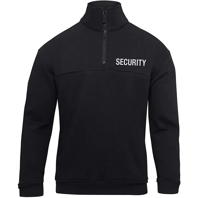 100% poliestere sicurezza 1/4 camicia da lavoro con Zip camicia di sicurezza a maniche lunghe Polo di sicurezza personalizzate con penna e due tasche sul petto