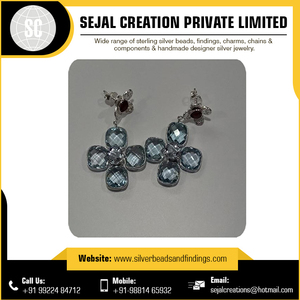 Pendientes de Plata de Ley 925 con Piedras Preciosas para Mujer, Joyería de Moda para Regalo y Fiesta, Venta al por Mayor - Product Image 2