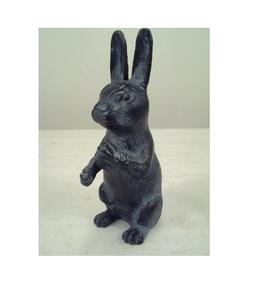 Estatua de conejo de aluminio, Linda figura de jardín de conejito - Product Image 4
