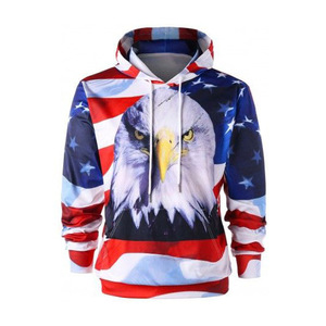Nueva moda para hombre, sudaderas con capucha sueltas, estampado Digital reflectante personalizado, ropa de calle ecológica transpirable para invierno - Product Image 3
