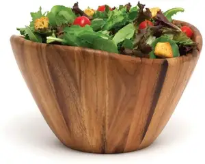 Acacia Wave Serving Bowl for Fruits or Salads