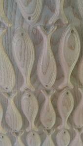 100% Ornement mural de décoration nautique fait à la main // JOUETS DE POISSON EN BOIS DÉCORATIFS DU VIETNAM // - Product Image 5