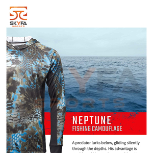 Jersey de pesca de poliéster con logo personalizado, jersey de pesca hecho a medida - Product Image 6