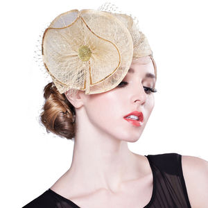 Fascinator Sinamay tinta in tinta unita da <span class=keywords><strong>donna</strong></span> per matrimonio vestito vittoriano chiesa Kentucky <span class=keywords><strong>Derby</strong></span> da sposa Tea Party-Wedding <span class=keywords><strong>Derby</strong></span> - Product Image 1