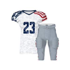 Maillot de football américain de haute qualité avec logo personnalisé uniforme respirant à manches courtes pour l'entraînement d'été - Product Image 4