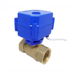 PN10 12V 2 Way Water Chiller Brass Motorized Actuator Electric Mini Ball ValveためFCU