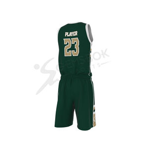 ชุดเครื่องแบบบาสเก็ตบอลคอวีแห้งเร็ว,ชุดเครื่องแบบบาสเก็ตบอลสวมใส่สบายขายส่งแบบระเหิดสั่งทำ - Product Image 3