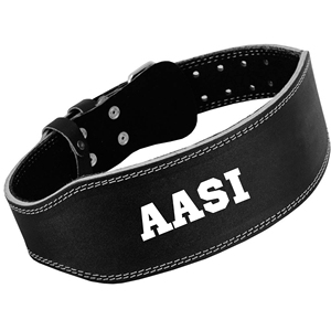 Weightlifting Belt Genuine Leather 4 Inches Wide <b>Back</b> <b>Support</b> Belt. Adjustable with Steel - Product Image 5
