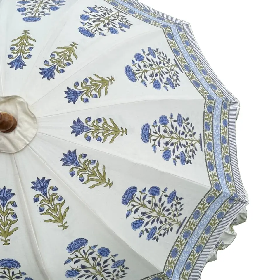 Tuin Paraplu In Tribal Embroideries Uit India-Indiase Handgemaakte Traditionele Parasols