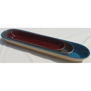 Plateau de service en bambou laqué écologique, couleur personnalisée, finition durable, taille 40-60 cm, style imitation moderne/ancien, Vietnam - Product Image 2