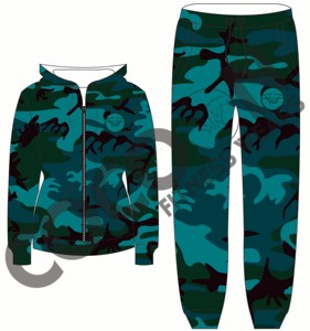Ensemble de survêtement camouflage violet personnalisé, sweat à capuche zippé et pantalon de jogging pour homme, femme, unisexe, streetwear - Product Image 4