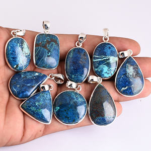 Hermosos colgantes de shattuckita Colgantes de diseño exclusivo de piedras preciosas Colgantes de corte de pera de moda hechos a mano para mujeres, hombres - Product Image 2