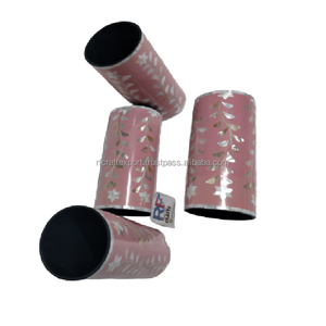 Jarrón decorativo de lujo hecho a mano precioso diseño moderno con incrustaciones de nácar para decoración del hogar - Product Image 2