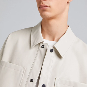 T-shirt à manches longues pour homme, en cuir, confortable, à la mode, 2022, 2023 - Product Image 4