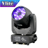 Luz Móvil LED RGBW de Tamaño Pequeño Bee Eyes 6x40W con Zoom de Ángulo de Haz 4-45°, Efecto Wash y Control DMX512
