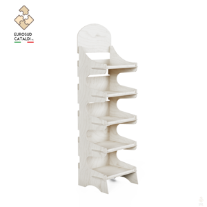 Incredibile mostra in legno Made in Italy betulla altezza 175 cm per negozi e supermercati - Product Image 4
