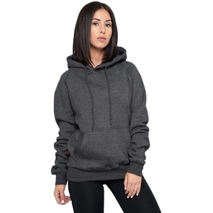 Sweat-shirt surdimensionné pour femme en coton imprimé, col rond, à capuche, épaules tombantes, logo personnalisé, style streetwear éco-responsable - Product Image 3