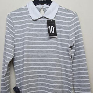 Excedentes de Ropa de Marca: Camisas Polo Casuales de Algodón de Manga Larga con Cuello Vuelto para Mujer, Lote de Bangladesh - Product Image 1