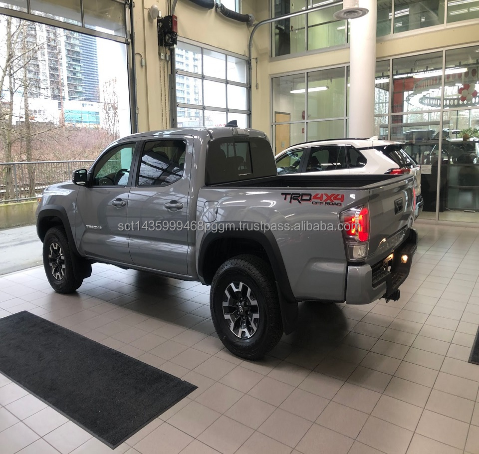 2021 2020 Used Cement Grey Tacoma TRD Off Road Premium w/ Black Leather Interior